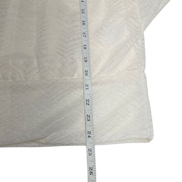 HeartSoul Ivory Zig Zag Knit Butterfly Blouson Top - Picture 5 of 6